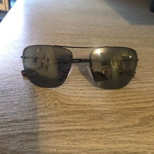 Prada Linea Rossa Unisex Sunglasses Black Mirror